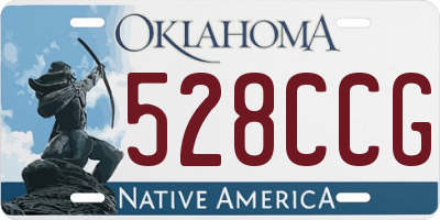 OK license plate 528CCG