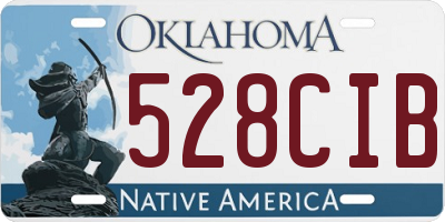 OK license plate 528CIB