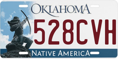 OK license plate 528CVH