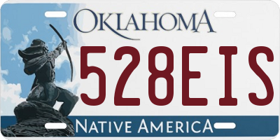 OK license plate 528EIS