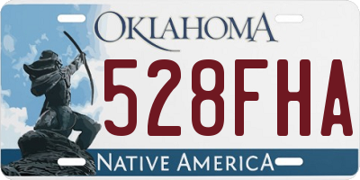 OK license plate 528FHA