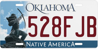 OK license plate 528FJB