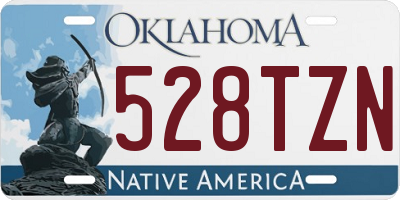 OK license plate 528TZN