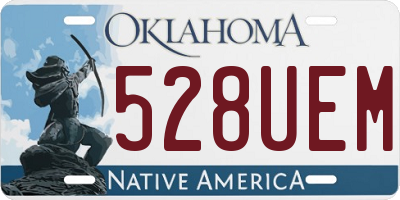 OK license plate 528UEM