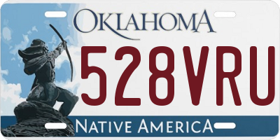 OK license plate 528VRU