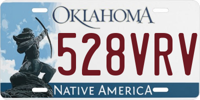 OK license plate 528VRV