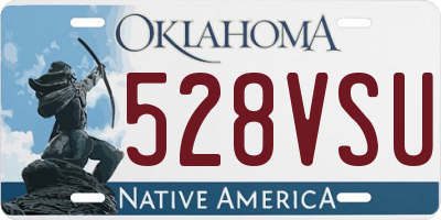 OK license plate 528VSU