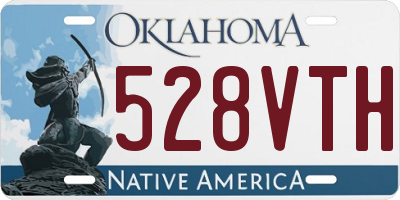 OK license plate 528VTH