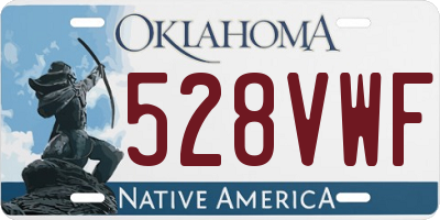 OK license plate 528VWF