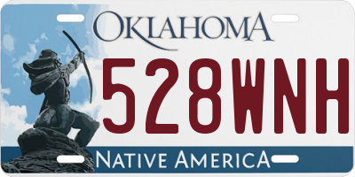 OK license plate 528WNH