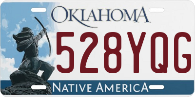 OK license plate 528YQG