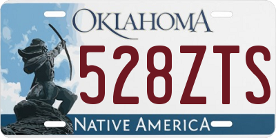 OK license plate 528ZTS