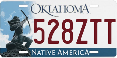OK license plate 528ZTT