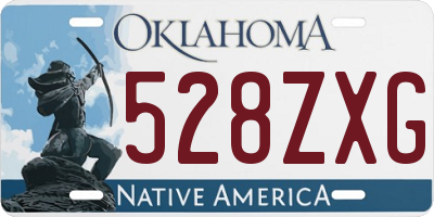 OK license plate 528ZXG