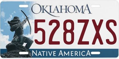 OK license plate 528ZXS