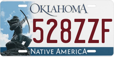 OK license plate 528ZZF