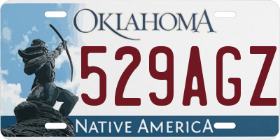 OK license plate 529AGZ