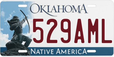 OK license plate 529AML
