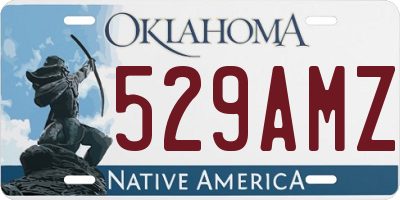 OK license plate 529AMZ