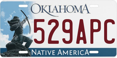 OK license plate 529APC