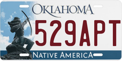 OK license plate 529APT