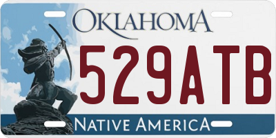 OK license plate 529ATB