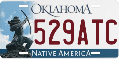 OK license plate 529ATC