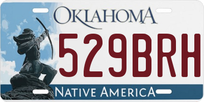 OK license plate 529BRH