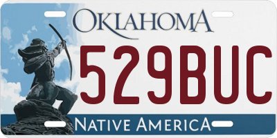 OK license plate 529BUC
