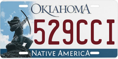 OK license plate 529CCI