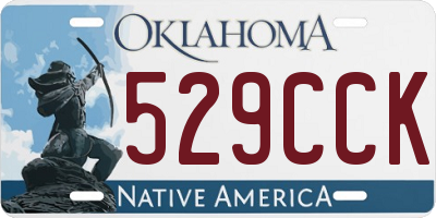 OK license plate 529CCK