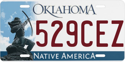 OK license plate 529CEZ