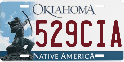 OK license plate 529CIA