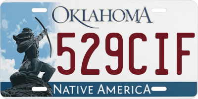 OK license plate 529CIF