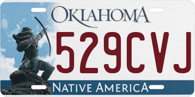 OK license plate 529CVJ