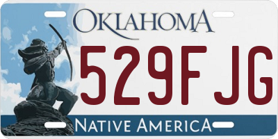 OK license plate 529FJG