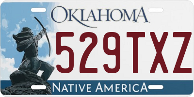 OK license plate 529TXZ