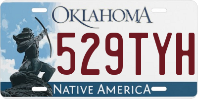 OK license plate 529TYH