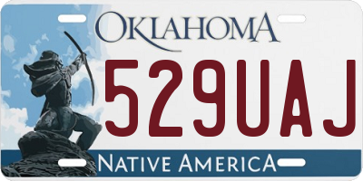 OK license plate 529UAJ