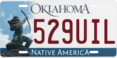 OK license plate 529UIL