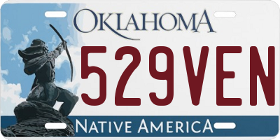 OK license plate 529VEN