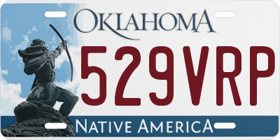 OK license plate 529VRP