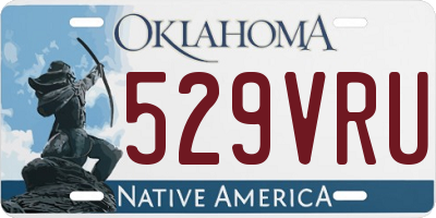 OK license plate 529VRU