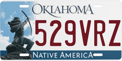 OK license plate 529VRZ