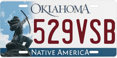 OK license plate 529VSB