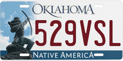 OK license plate 529VSL