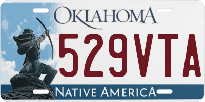 OK license plate 529VTA