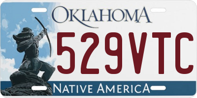 OK license plate 529VTC