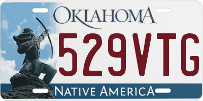 OK license plate 529VTG