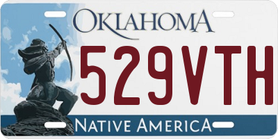 OK license plate 529VTH